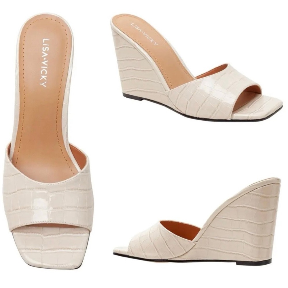 New, Lisa Vicky Adore wedge sandal size 9